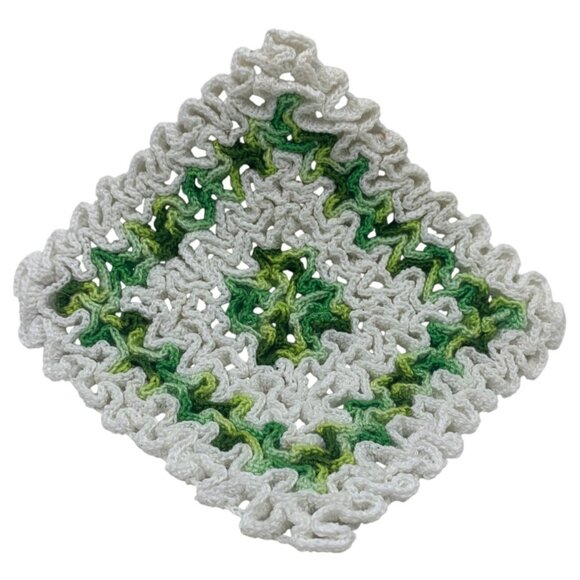 3D Vntg Crocheted Doily Trivet Coaster Hot Pad Potholder Home Table Decor - Picture 3 of 8